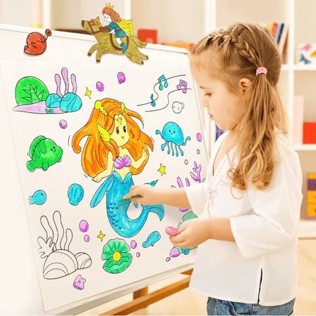 جارميلو | رول تلوين لاصق برسومات القصص الخيالية بطول 3 متر