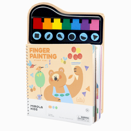 جارميلو | دفتر تلوين بالأصابع مع أختام بأشكال هندسية