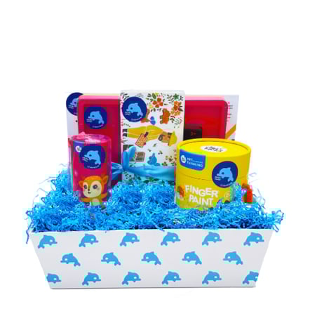 هدية |  عالم صغيرك بالألوان مكونه من 5 قطع لعمر + 12 شهر