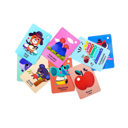 جار ميلو | بطاقات الذاكره التعليميه المجمعه بحلقة بلاستسكيه بالإنجليزيه لعمر +12 شهر