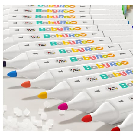 جار ميلو | أقلام تلوين ماركر برأس مزدوج - 12 لون