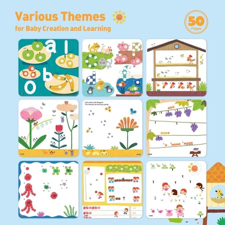 جار ميلو | دفتر نشاط الوان الاصابع حياة الغابه