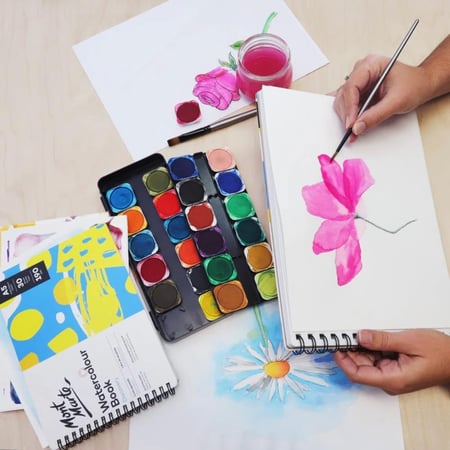 مونت مارت | دفتر ألوان مائية  - A5