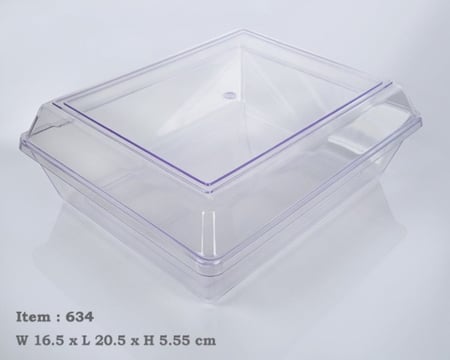 علب مستطيلة شفافة (سعة 750 جرام) 634 (7282)