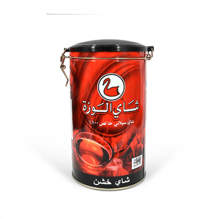 شاي الوزة اسود علبة معدنية مدورة - خشن 300 جرام