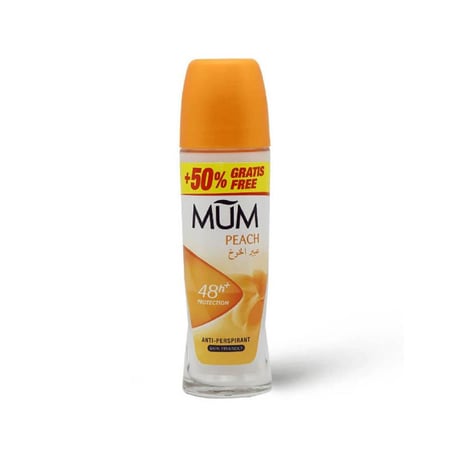 مام مزيل عرق رول اون عبير الخوخ  حماية لمدة 48 ساعه + خالي من الكحول 75مل