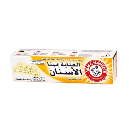معجون الاسنان ادفانس وايت للعناية والتقوية بمينا الاسنان ارم اند هامر - 115 جم