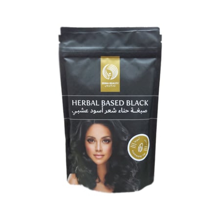 صبغه حناء شعر اسود عشبي من زينه بيوتي بدون امونيا 100جرام