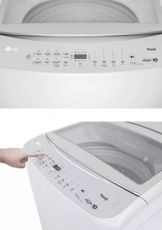 غساله إل جي علوية 17 كجم — تنظيف قوي، انفرتر، واي فاي، محرك مباشر WTV17HHW