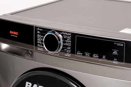 غسالة ونشافة بيسك فتحة أمامية 13 كيلو غسيل / 8 كيلو تجفيف – انفيرتر استيل BAWMDF-M130S