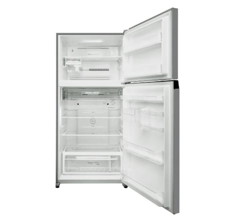 ثلاجة توشيبا 2 باب انفرتر، 21.5 قدم (608 لتر)، فولاذ مقاوم للصدأ