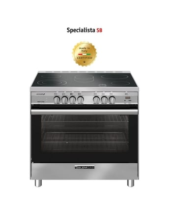 فرن جليم غاز 60*90، (5) عيون كهرباء (سيراميك) إيطالي