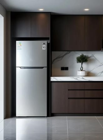 ثلاجة جنرال جولدي 16.4 قدم انفرتر – 463 لتر – فضي | GRM463NF