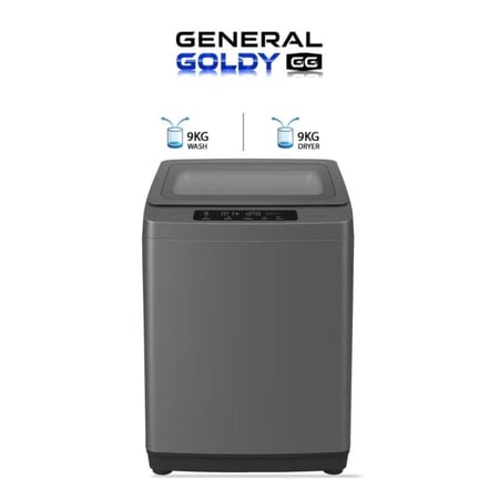 غسالة ملابس جنرال جولدي أوتوماتيك تعبئة علوية 9 كجم  GGWMTL09S2