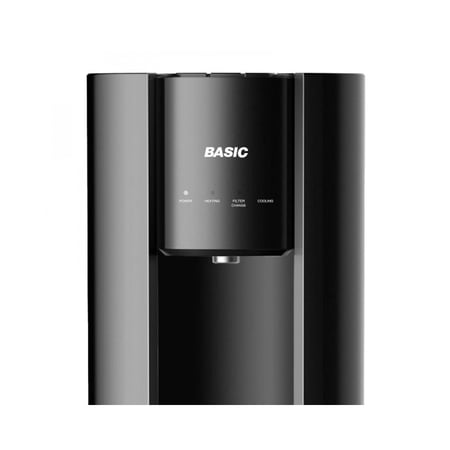 برادة مياه بيسك بتحميل سفلي، حار وبارد، 7.5 لتر، أسود - BWD-LWYR9T