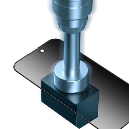 شاشة لقافه ايفون 14 برو max باطراف سيلكون ضد الخدوش والكسر من فورسيل