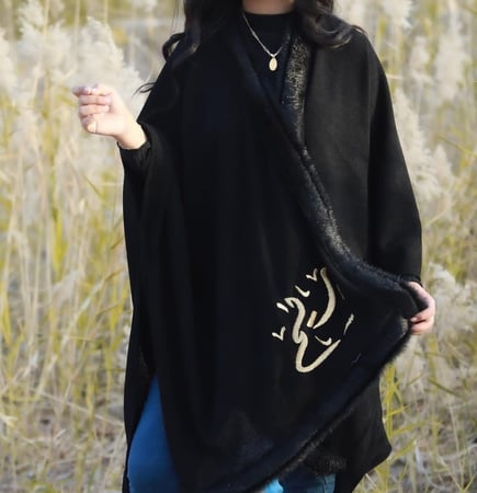 سكارف شتوي نسائي اسود