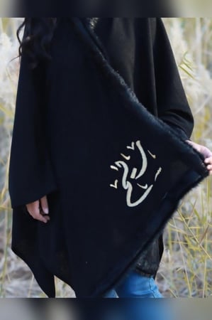 سكارف شتوي نسائي اسود