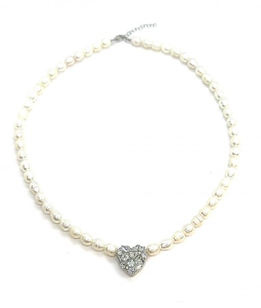 عقد لولو - قلب الزيركون