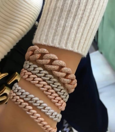 اسوارة جنزير زيركون - ذهبي