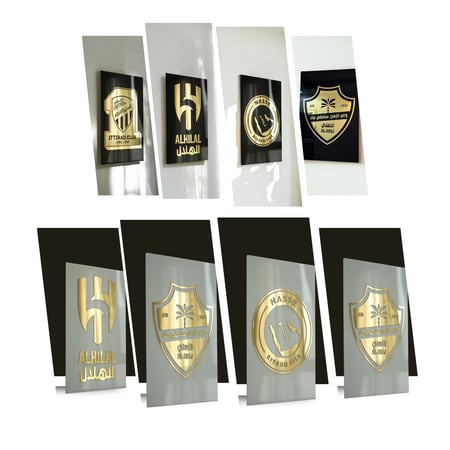 لوحة جدارية فخمه بشعار ناديك