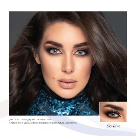 عدسات ملونة من لنس مي - سكاي بلو