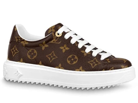 LOUIS VUITTON Time Out Sneakers Brown Monogram