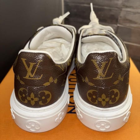 LOUIS VUITTON Time Out Sneakers Brown Monogram