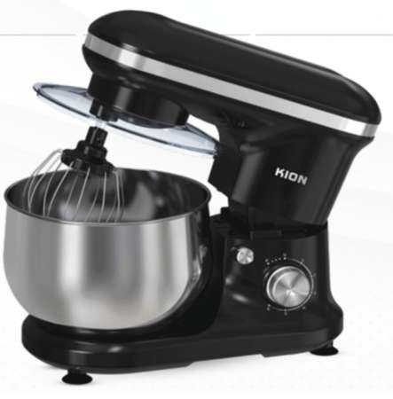 كيون عجانة اسود بقوة 1000 واط  6 سرعات ، سعة الوعاء 5 لتر استانليس ستيل مع ٣ ملحقات 340-DK-KHD/306-2