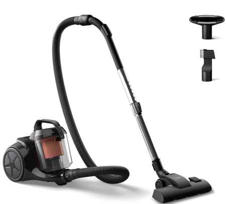 مكنسة كهربائية بدون كيس من فيليبس، سلسلة 1000، 1200 واط، أسود داكن ومرجاني XB1042 10