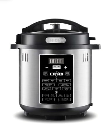 قدر ضغط كهربائي مع قلاية هوائية 2 في 1 ، كيون ، 1500 واط