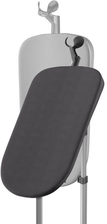 أداة كي بخار بحامل من فيليبس MyEssence مع لوحة ستايل قابلة للإمالة سلسلة 3000 - 2000 وات، مصفاة عطر MyEssence، بخار مستمر 40 جم/الدقيقة، خزان مياه سعة 2 لتر، طرف لوحة بخار مدبب، 3 إعدادات للبخار، أسود - STE3170/80