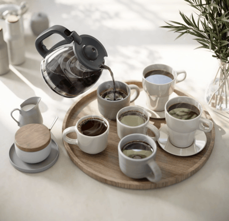 صانعة القهوة بالتقطير من فيليبس - سعة 1.2 لتر، تصل إلى 10 أكواب قهوة، جرة زجاجية، وظيفة الإيقاف التلقائي، وظيفة المحافظة على السخونة، أسود