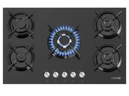 كومتل موقد بلت ان زجاجي ٦٠*٩٠ شبك خفيف مفاتيح امامية