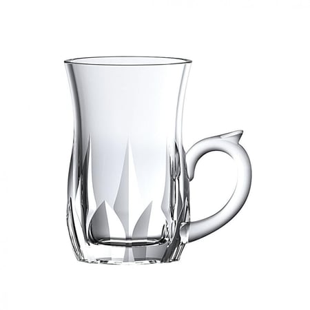 كوب شاي وقهوة زجاج مستر هوم - 6 قطع - 115 مل