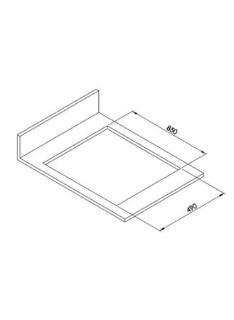 سطح غاز 5 عيون كومتيل - 60×90 سم - إشعال ذاتي