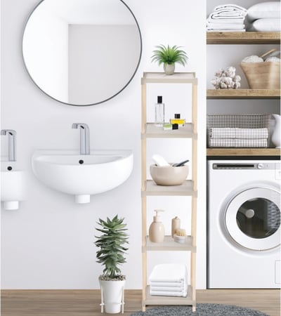 رفوف بلاستيكية متعددة الأغراض فيكس وود - خمس طبقات