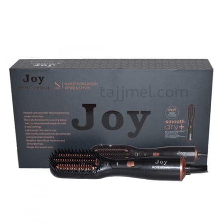 فرشاة تصفيف الشعر 3 في 1 من جوي لون اسود