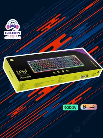 كيبورد ميكانيكي سوتش ازرق RAIDER MD1050MK