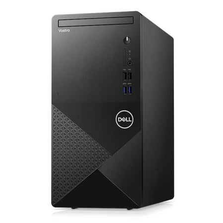 ديل كمبيوتر مكتبى فوسترو 3910 معالج انتل كور i3-12100 1 تيرابايت HDD - 4 جيجا رام DDR4، رسوم متحركة إنتل بدقة 730، دوس مجاني، أسود
