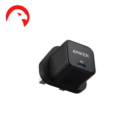 فيش شاحن جداري 20W انكر منفذ PD من Anker - شحن سريع