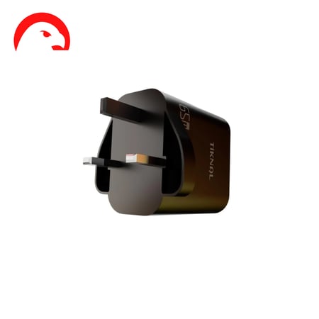 شاحن جداري تكنال 65 واط - شحن موثوق وسريع بمنافذ 2 Type-C و USB