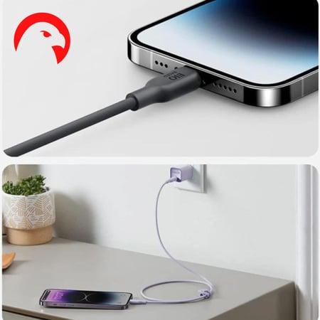 انكر تايب سي للايفون - كيبل PD مقوي قماشي بقوة 30 واط