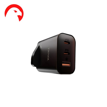 شاحن جداري تكنال 65 واط - شحن موثوق وسريع بمنافذ 2 Type-C و USB