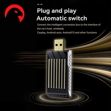 كار بلاي AI Box  – شغل كل شيء لاسلكي مع CarPlay – رام 4GB وذاكرة 64GB