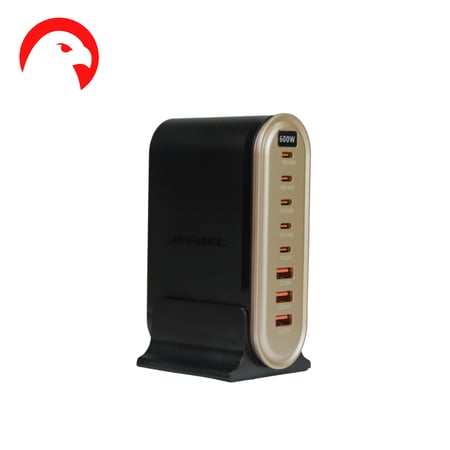 محطة شحن فائقة JEEBEL VoltOn GaN 600W - منصه قوة، سرعة، وأمان