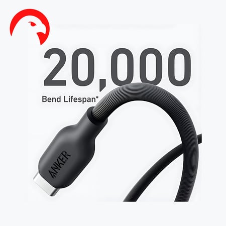 احصل على كيبل انكر تايب سي للايفون - كابل PD قماشي مقاوم للانحناء بـ 3