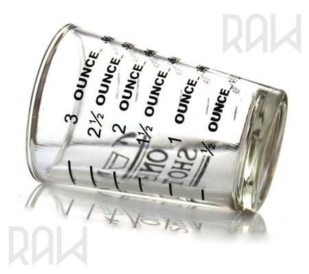 كأس زجاجي شوت اسبريسو بعدة احجام