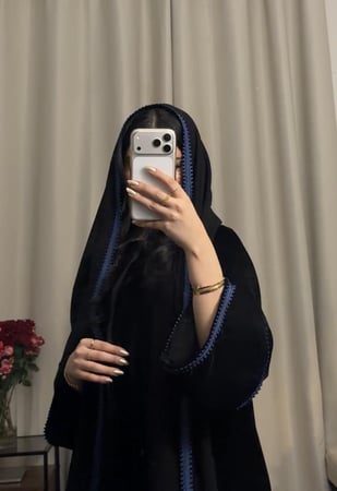 عبايه( N92 )كلفه كحلي