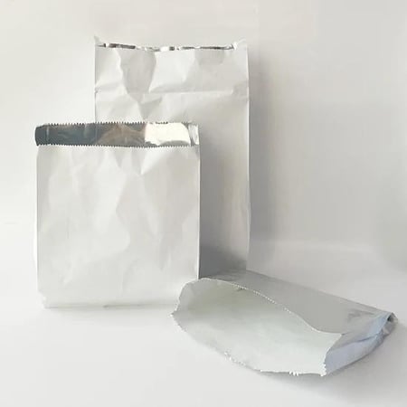 كيس برجر لون ابيض